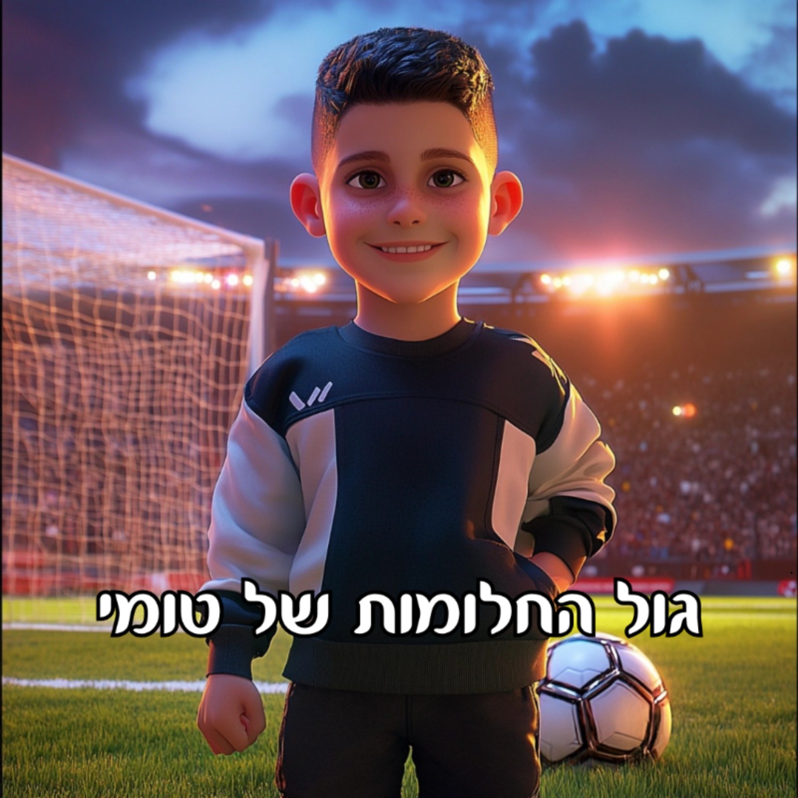 ספר ילדים מותאם אישית בנושא כדורגל